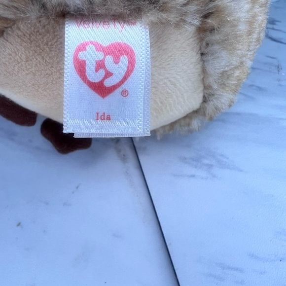 TY Beanie Boos Velvet IDA the Hedgehog 6" With Glitter Eyes Stuffed Plush Toy - Picture 3 of 6